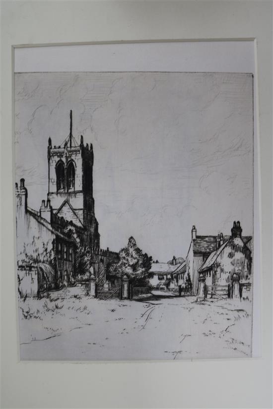 Edgar Holloway (1914-2008). A collection of assorted etchings and printing plates.